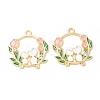 Alloy Enamel Pendants ENAM-C005-29G-02-2