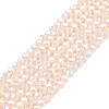 Electroplate Opaque Solid Color Glass Beads Strands EGLA-Q112-B17-1