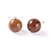 100Pcs 8mm Natural Petrified Wood Round Beads sgDIY-LS0002-04-3