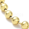 Long-Lasting Plated Brass Round Bead Slider Beacelets for Women Men BJEW-E089-01G-01-2