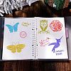 8 Sheets 4 Styles Clear Silicone Stamps DIY-CJ0002-11-6