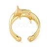 Brass Open Cuff Ring RJEW-Q805-08G-3