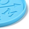 DIY Mother's Day Theme Flat Round Pendant Silicone Molds SIMO-H010-02G-4