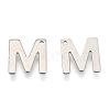304 Stainless Steel Letter Charms X-STAS-O072-M-1