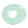 Opaque Solid Color Imitation Jade Glass Beads Strands EGLA-A039-P2mm-D20-3