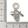 Rack Plating Alloy Colorful Rhinestone European Dangle Charms PALLOY-A009-03P-3