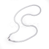 Non-Tarnish 304 Stainless Steel Snake Chains Necklaces NJEW-O058-29P-2