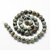 Natural African Turquoise(Jasper) Beads Strands G-D840-15-8mm-2