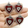 Gothic Style Alloy Resin Pendants PW-WGE8991-01-4