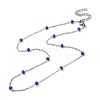 304 Stainless Steel with Enamel Satellite Chain Necklaces NJEW-G117-01P-2