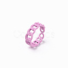 Spray Painted Alloy Cuff Rings RJEW-T011-32B-RS-3