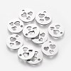201 Stainless Steel Charms STAS-Q201-T151-1