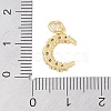 Rack Plating Brass Micro Pave Clear Cubic Zirconia Charms KK-Z060-09G-02-3