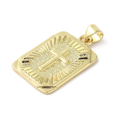 Rack Plating Brass Pendants KK-C052-13G-1