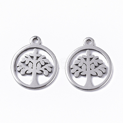 Non-Tarnish 201 Stainless Steel Charms X-STAS-T050-020P-1