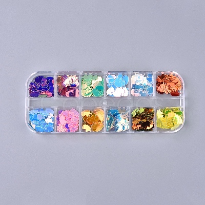 12 Colors Laser Shining Nail Art Glitter MRMJ-WH0060-14I-1