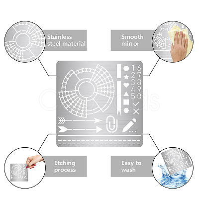 Stainless Steel Cutting Dies Stencils DIY-WH0238-068-1