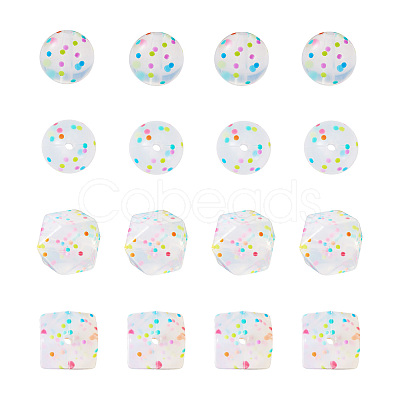 20Pcs 2 Styles Silicone Beads SIL-TA0001-23-1