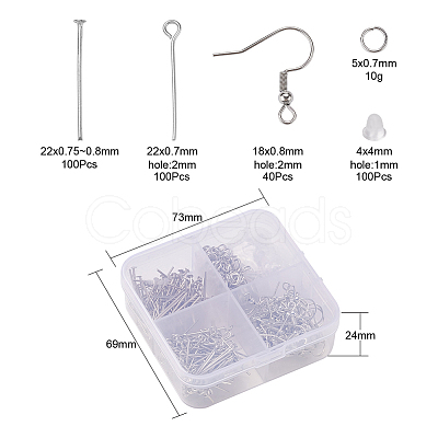 DIY Earring Making Finding Kit IFIN-YW0001-27P-1