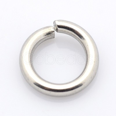 Tarnish Resistant 304 Stainless Steel Open Jump Rings STAS-E067-09-8mm-1