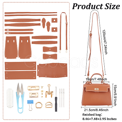 DIY Imitation Leather Handbag Making Kits DIY-WH0374-63B-1