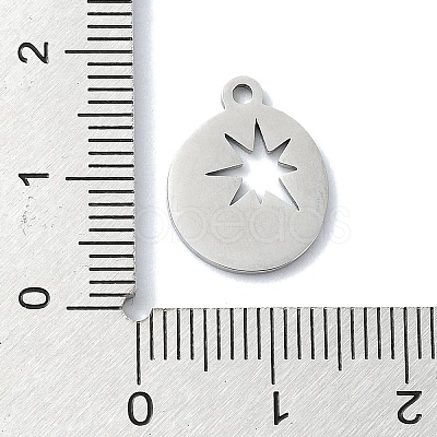 Non-Tarnish 304 Stainless Steel Pendants STAS-C097-25P-1