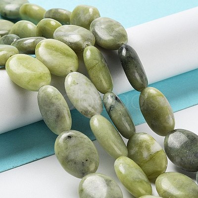 Natural Teardrop Xinyi Jade/Chinese Southern Jade Beads Strands G-L164-A-29-1