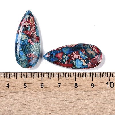 Dyed Synthetic Imperial Jasper Pendants G-P529-07A-1