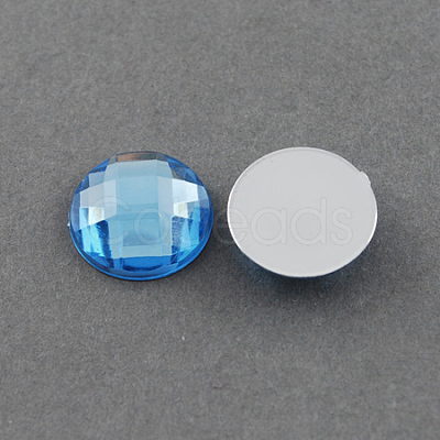 Acrylic Rhinestone Cabochons GACR-R002-14mm-13-1