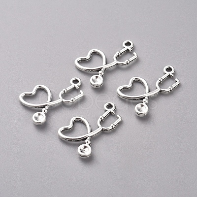 Tibetan Style Alloy Pendants TIBEP-WH0002-05AS-1