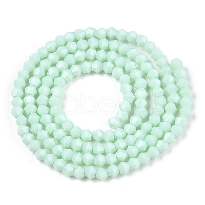 Opaque Solid Color Imitation Jade Glass Beads Strands EGLA-A039-P2mm-D20-1