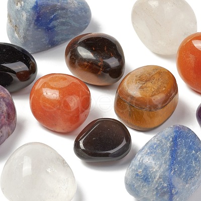 12Pcs 6 Style Natural Mixed Gemstone Beads X-G-FS0001-72-1