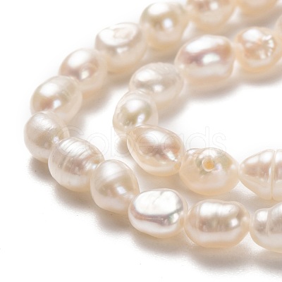 Natural Cultured Freshwater Pearl Beads Strands PEAR-J005-61-1