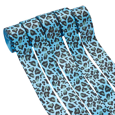 Leopard Printed Grosgrain Ribbons OCOR-TA0001-22A-1