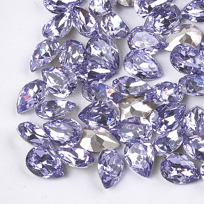 Pointed Back Resin Rhinestone Cabochons CRES-S380-10x14mm-B16-1