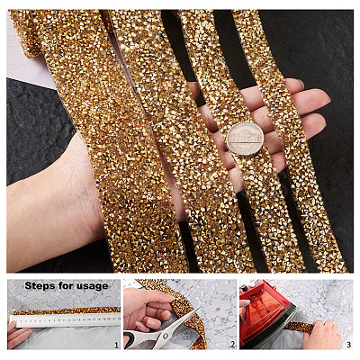 Glitter Resin Hotfix Rhinestone(Hot Melt Adhesive On The Back) OCOR-TA0001-11-1