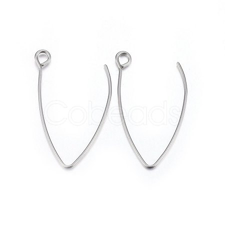 304 Stainless Steel Earring Hooks STAS-P210-16P-01-1