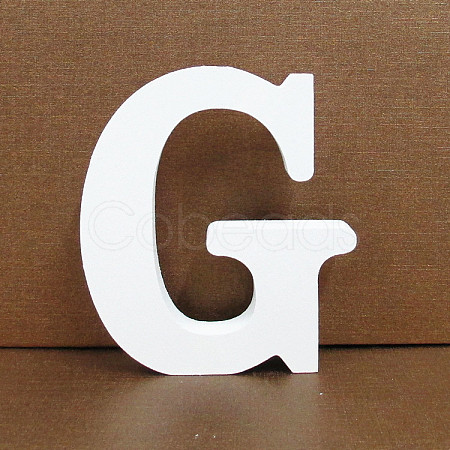 Letter Wooden Ornaments LETT-PW0002-61G-1