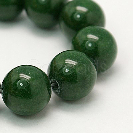 Natural Mashan Jade Round Beads Strands G-D263-4mm-XS13-1