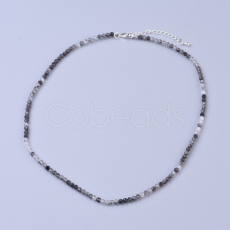 Natural Rutilated Quartz Beaded Necklaces NJEW-K114-A-A05-1