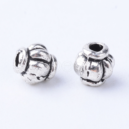 Tibetan Style Alloy Spacer Beads TIBE-Q063-55AS-NR-1