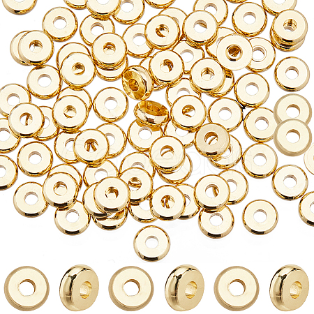 SUNNYCLUE 200Pcs Brass Spacer Beads KK-SC0004-02-1