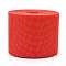 Polyester Imitation Linen Wrapping Ribbon, for Crafts Decoration, Red, 2 inch(50mm), about 5.47 Yards(5m)/Roll