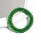 Sparkle Glass Beads Hair Ties, Elastic Hairbands for Women, Green, 70mm