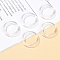 Natural Quartz Crystal Plain Band Finger Rings, Inner Diameter: 18~20mm