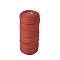 Cotton Macrame Cord, Round Macrame Rope for Wall Hangers, Boho Decorations, DIY Macrame Craft, Indian Red, 3mm, about 109.36 Yards(100m)/Roll