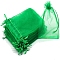 Organza DIY Craft Drawstring Bag, for Valentine Birthday Wedding Party Candy Wrapping, Green, 15x10cm