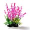 Plastic Artificial Aquatic Plants Decor, for Fish Tank, Aquarium, Deep Pink, 75x50x150mm