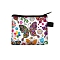 Polyester Wallets, Rectangle with Butterfly Pattern Makeup Bags, Colorful, 11x13.5cm