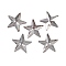 (Defective Closeout Sale: Rusting), Gorgecraft 30Pcs Iron Display Decorations, Rusty Metal Star Ornament, Star, Platinum, 25.5x26.5x2mm, 30pcs/set